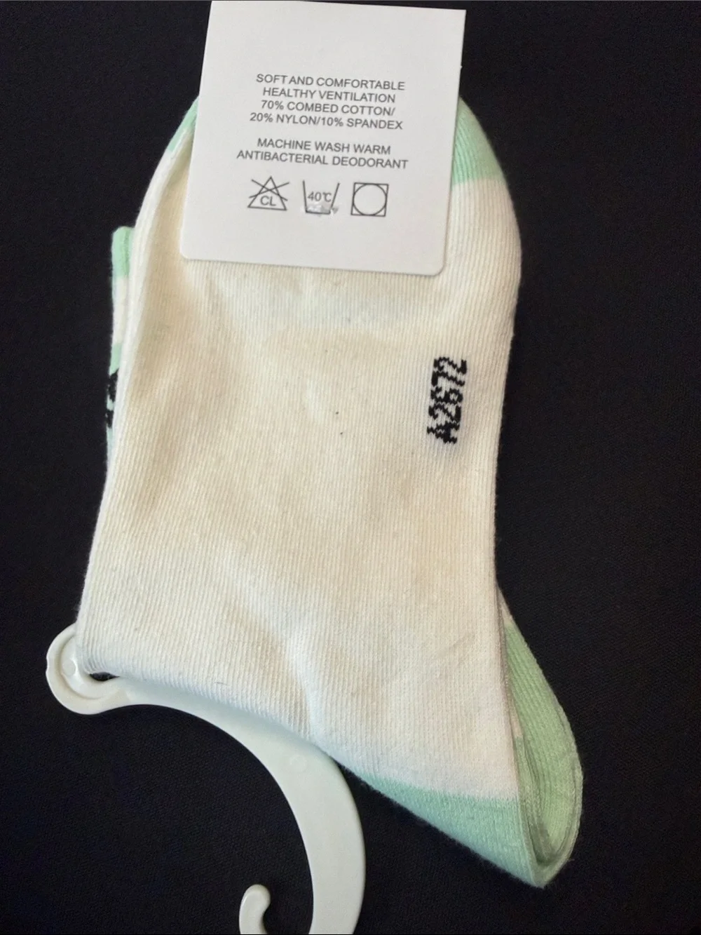 Nike Mint & White Striped Crew Socks